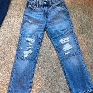 Gap Boys distressed light wash jeans
